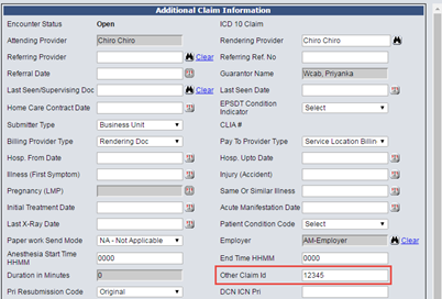 wcab on claims i button